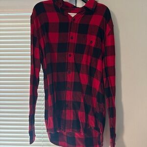 Red and Black Plaid Men's Shirt